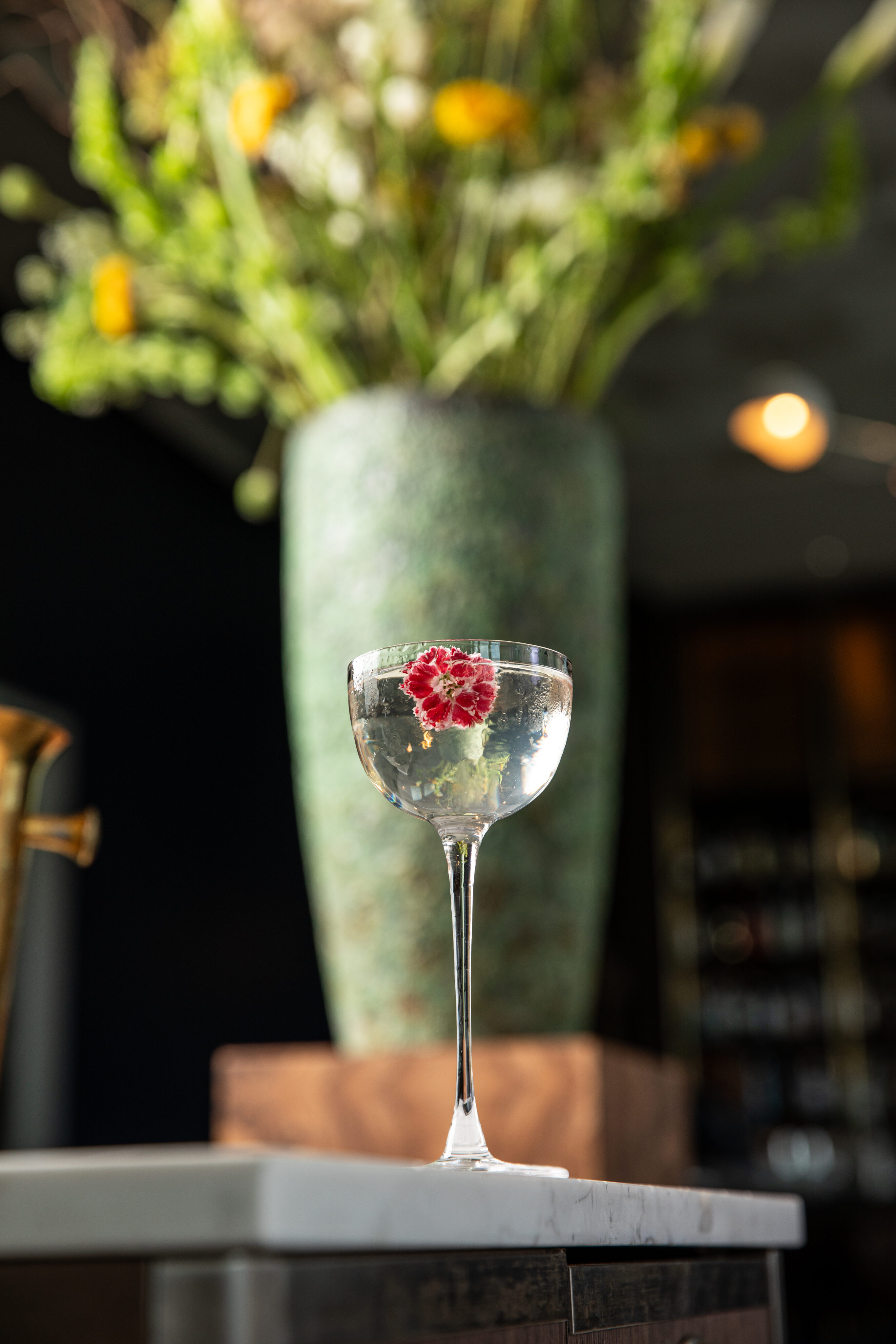Bee Blossom. A Martini at Capolinea, an Italian Restaurant in Downtown Atlanta