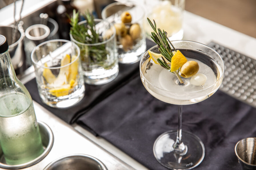 Capolinea offers tableside martini service, a rolling cart using liquid nitrogen for the coldest martini in Atlanta