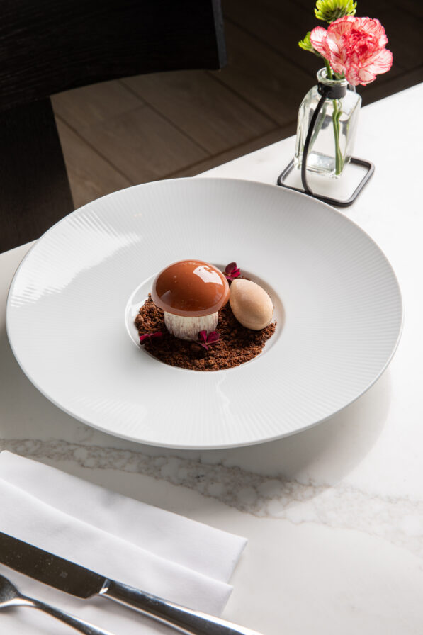 Porcini dessert at Capolinea, Created by Executive Pastry Chef Daniella Lea Rada